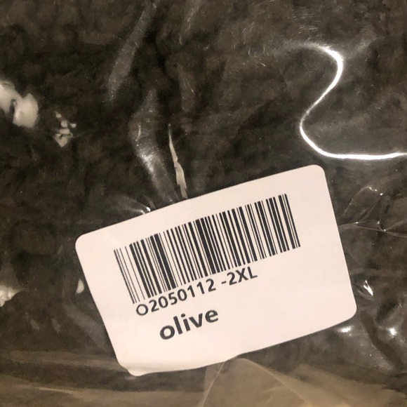 Miss Sparkling Ultra Soft Sherpa Jacket In Olive. NWT! Sz 2X - Picture 10 of 10